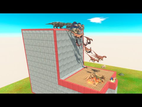 Falling into the Lava Trap Pool - Animal Revolt Battle Simulator