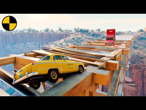 Cars vs Old Broken Bridge 😱 BeamNG.Drive