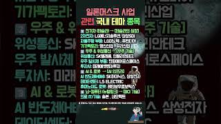 일론 머스크의 4대 사업, 국내 관련주 완벽 정리 (테슬라, 스페이스X, xAI)