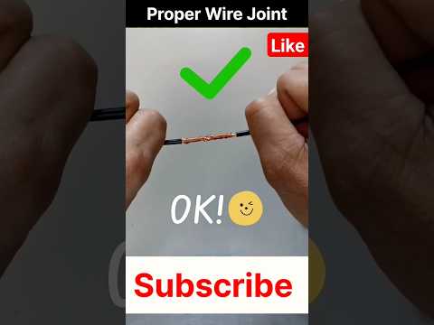 Proper Joint | Wire Joint Tips  | Straight joint | Wire Joint | Shorts | Viral | ytshorts
