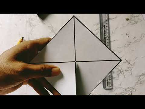 How to make pyramid? || Paper triangle 3D DIY