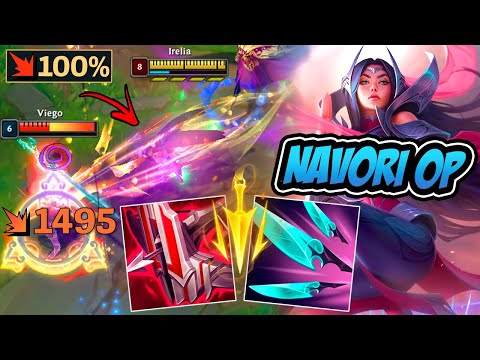 IRELIA CRITICO COM NAVORI TEM CDR INFINITO E MUITO DANO !!  - LEAGUE OF LEGENDS