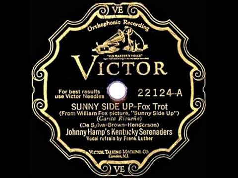 1929 HITS ARCHIVE: Sunny Side Up - Johnny Hamp (Frank Luther, vocal)