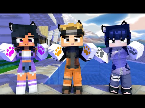 PAW FIRST MEET LOVEFOOL APHMAU, NARUTO AND HINATA - MINECRAFT ANIMATION #shorts