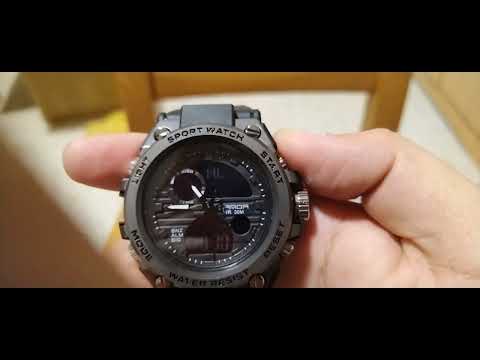Sanda 739 Watch set time set alarm, Unbox Sanda 739 watch