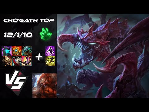 TOP Cho'Gath vs Gragas - NA Challenger Patch 25.S1.6