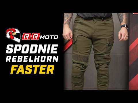 REBELHORN FASTER _ spodnie motocyklowe AA w militarnym stylu | ochraniacze poziomu 2