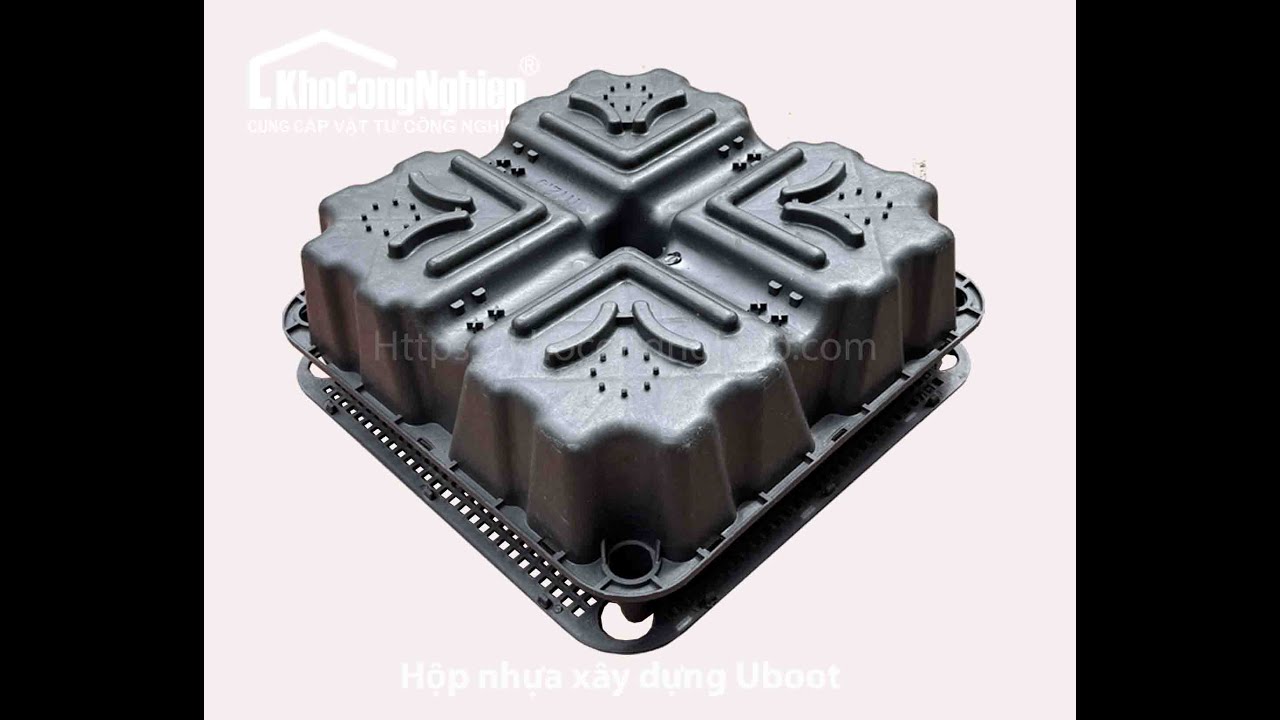 Hộp nhựa sàn rỗng U-boot 52cm - Video sản phẩm 2 tại KHO CÔNG NGHIỆP