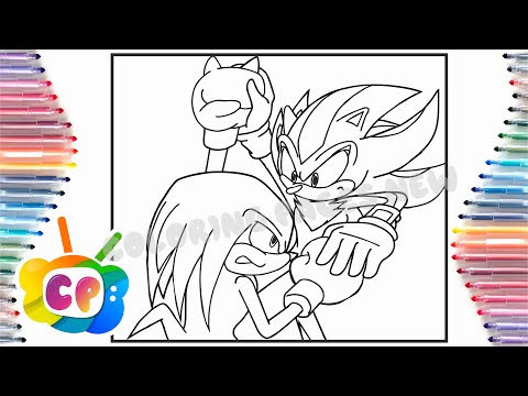 Knuckles vs Shadow coloring pages / Sonic coloring pages / Tobu  Itro-Sunburst [NCS Release]