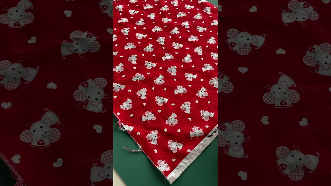 How to square up fabric using the selvage edge