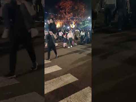 Festejos el triunfo de Argentina en Apostoles misiones. 
