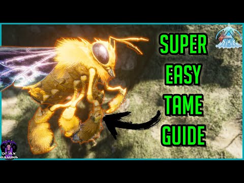 How to Tame the QUEEN BEE !  | Get Giant Bee Honey Hives EASY QUICK Guide ASA Ark Survival Ascended