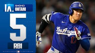 Shohei Ohtani drives in FIVE RUNS for the Dodgers! ✋???? (RBI triple, double!) | MLB Highlights