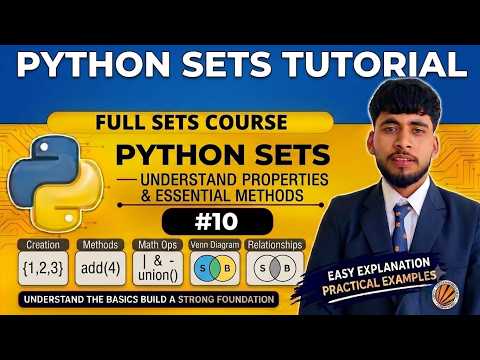 Sets In Python Set Methods Add Update Remove Discard Python Course 10