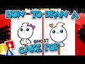 How To Draw A Ghost Cake Pop For Halloween