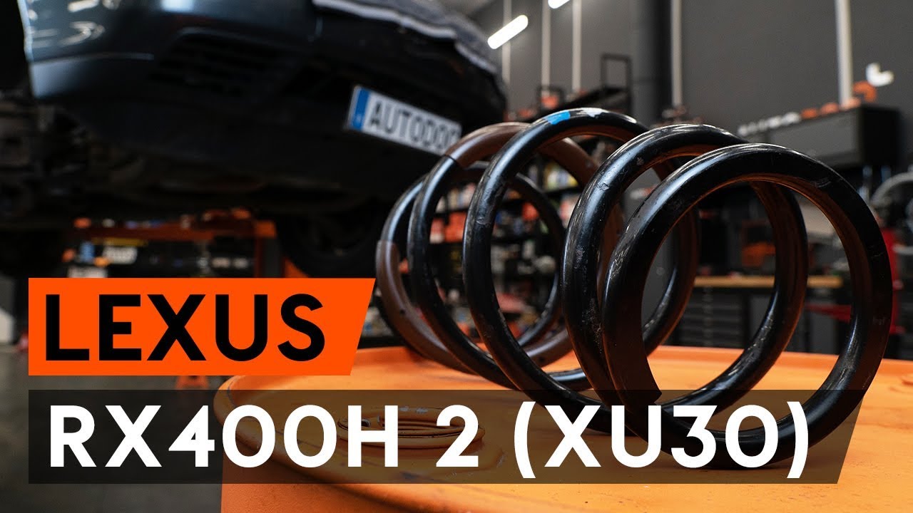 Ako vymeniť predné pružina podvozku na Lexus RX XU30 – návod na výmenu