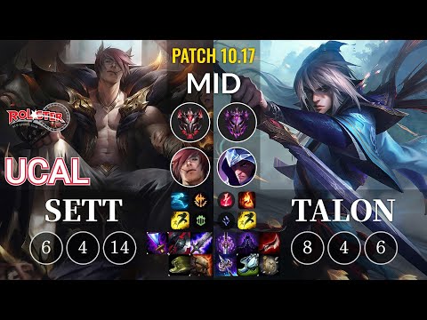 KT Ucal Sett vs Talon Mid - KR Patch 10.17