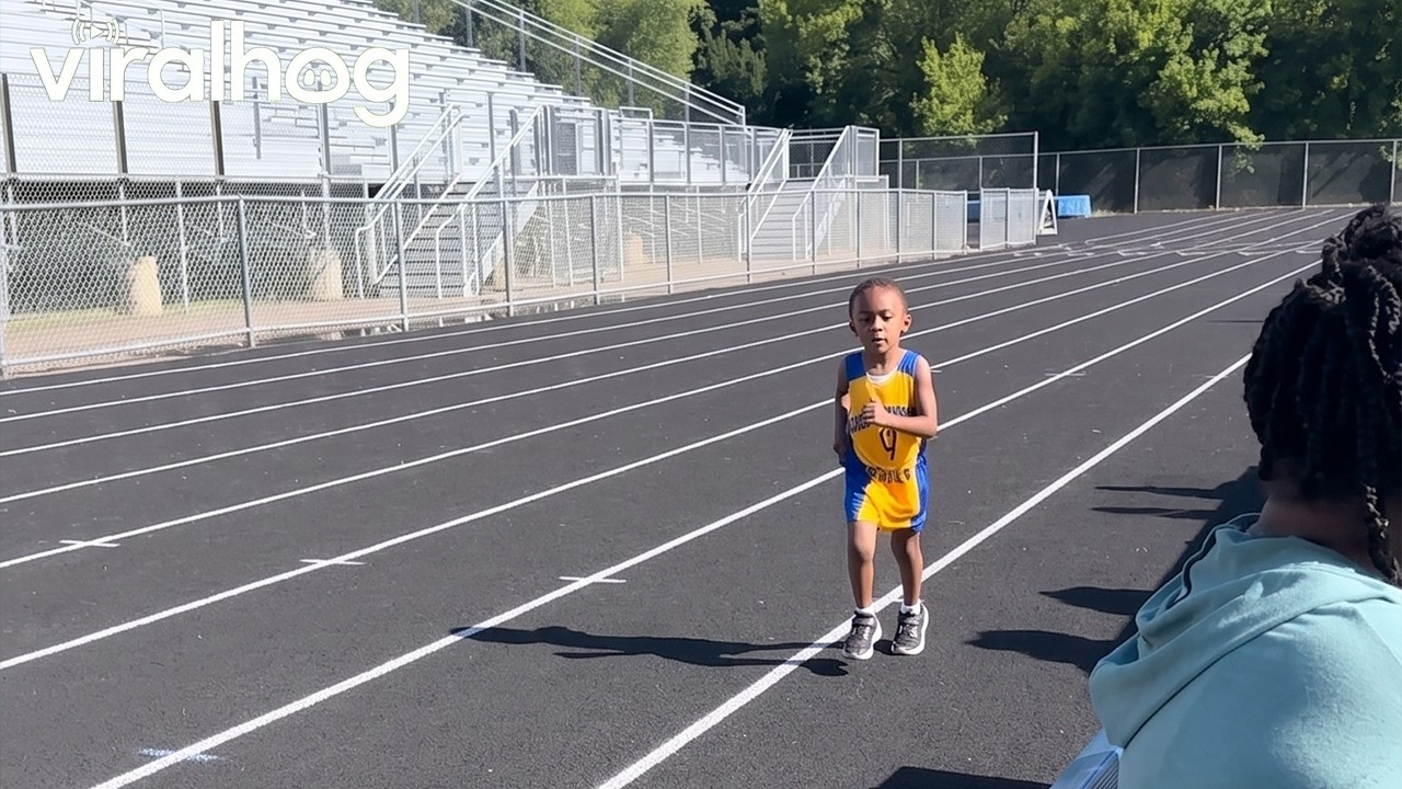 Five Year Old Track Star || ViralHog