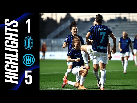 CINQUE GOL E SPETTACOLO: IL DERBY È NERAZZURRO 🖤💙 | MILAN 1-5 INTER | SERIE A WOMEN | HIGHLIGHTS