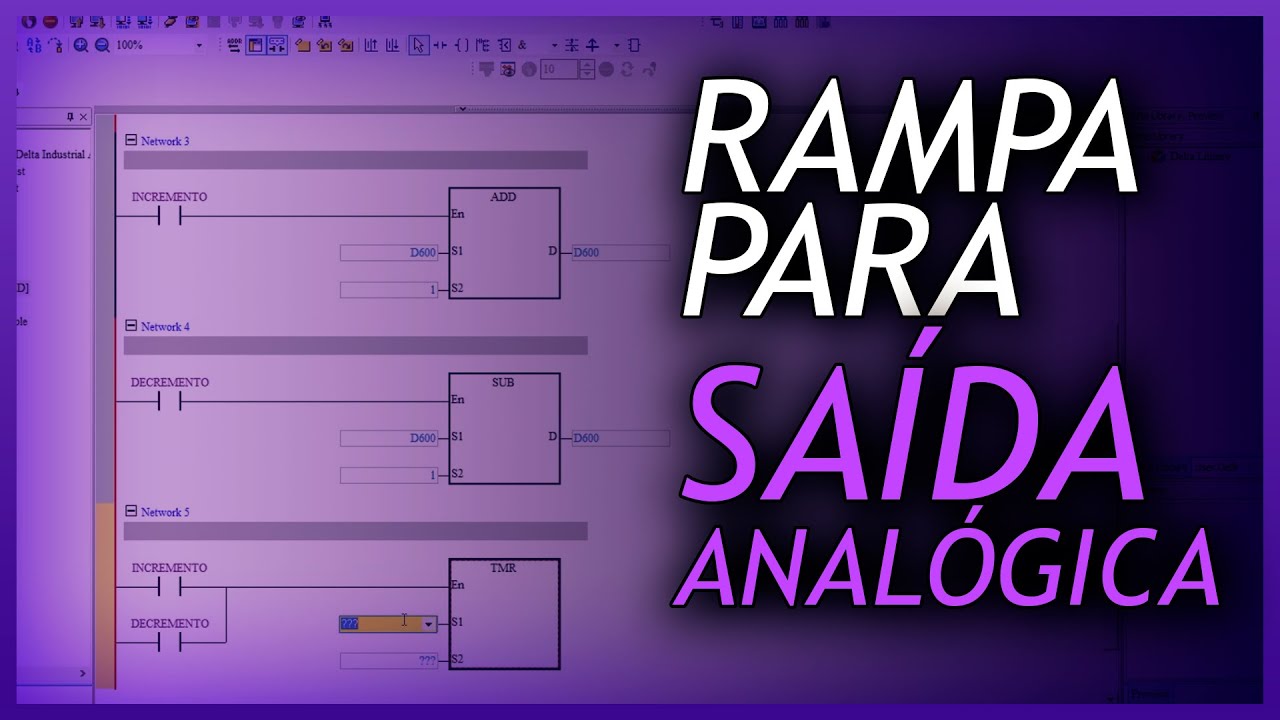 Como Criar uma Rampa Para Saída Analógica no CLP!