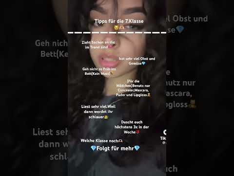 💎Tipps für die 7.Klasse💎