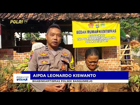 BHABINKAMTIBMAS POLRES LAMPUNG TENGAH LAKSANAKAN KEGIATAN BEDAH RUMAH