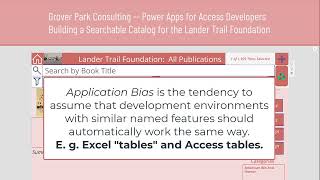 App Variables and Application Bias