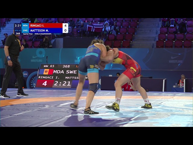 1559 | 368 | Seniors WW 65kg | 1/4 Final | RINGACI Irina (MDA) | MATTSSON Malin Johanna (SWE)