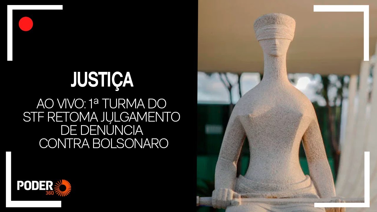 Ao vivo: 1ª Turma do STF retoma julgamento de denúncia contra Bolsonaro
