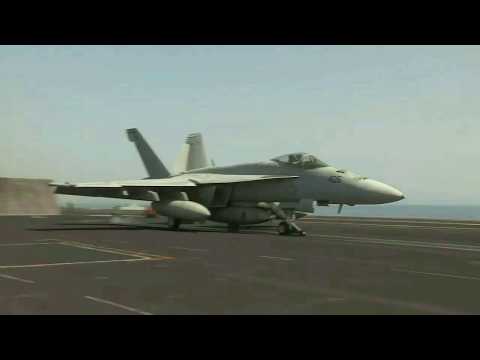 F-18 Super Hornets In Action
