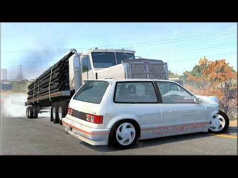 BeamNG Drive Trucks Vs Cars #15 - Insanegaz
