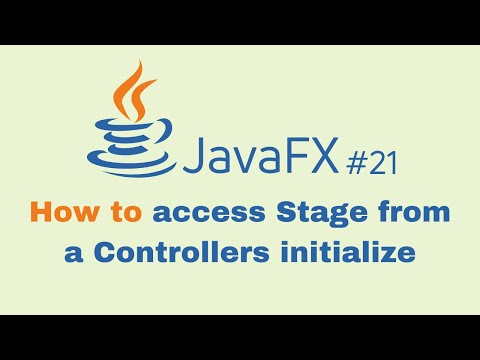 JavaFX and Scene Builder Course - IntelliJ #21:How to access Stage from a Controllers Initialize