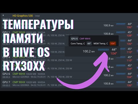 Отображение температура памяти RTX30xx в Hive OS | Записки Майнера