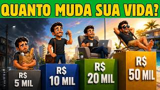 COMO É A VIDA GANHANDO R$5 Mil, R$10 Mil e R$20 Mil