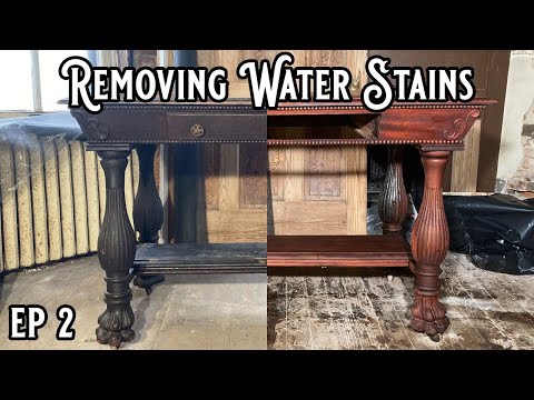 DIY! I taught myself how to remove Water Stains With Oxalic Acid! EP 2