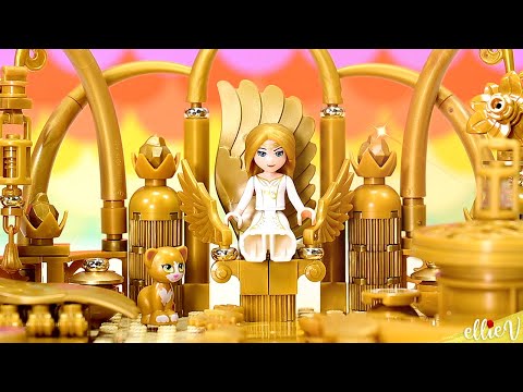 Glitter and be gold 🌟 Building using only gold Lego pieces - build challenge