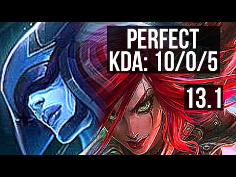 LISSANDRA vs KATARINA (MID) | 10/0/5, 4.6M mastery, 1400+ games, Legendary | KR Master | 13.1