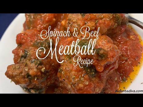 Spinach & Beef Meatball Recipe