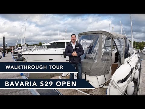 Bavaria S29 Open - Walkthrough Tour -  Amazing space and comfort in a 30ft cruiser / Boat.