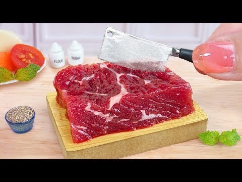 Salad Recipe 🥗 How To Cook Juicy Miniature Beef Salad Thai Style 🤤 Real Food By Tina Mini Cooking