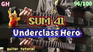 GH #96 Sum41 - Underclass Hero (guitar tutorial)