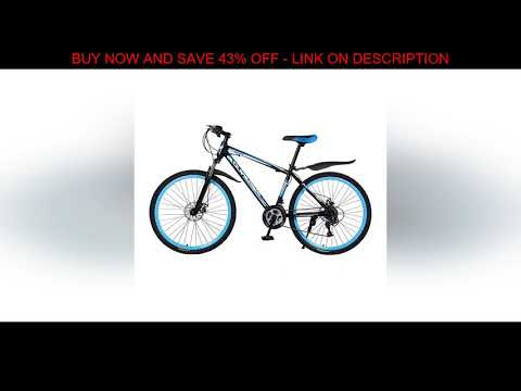 26 Inch Disc Brake 21 Speed Mountain Bike Bicycle High Carbon Steel Frame Bike Light Weight Bicycle