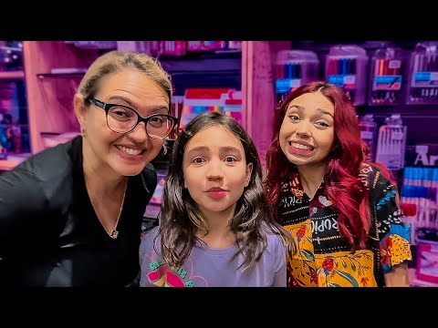 COMPRANDO MATERIAL ESCOLAR 2024 NA LIVRARIA LEITURA - FAMÍLIA PORCIDES siga @dailyfamiliaporcides