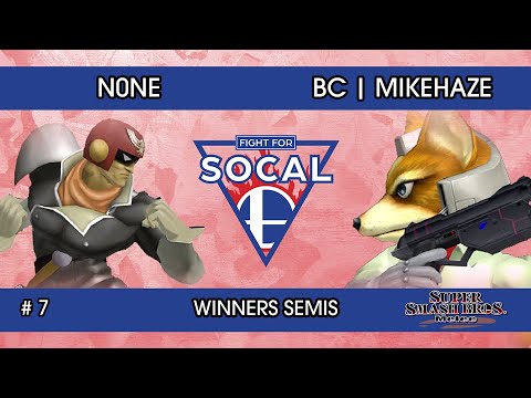 Fight For SoCal 7 - n0ne (Captain Falcon) VS beastcoast | MikeHaze (Fox) - SSBM - Winners Semis