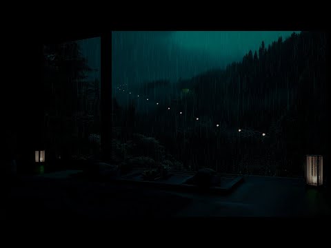 Quiet Deep Forest Rain Sounds 🌧 (No Ads) | Dark Room Ambience for Restful Sleep