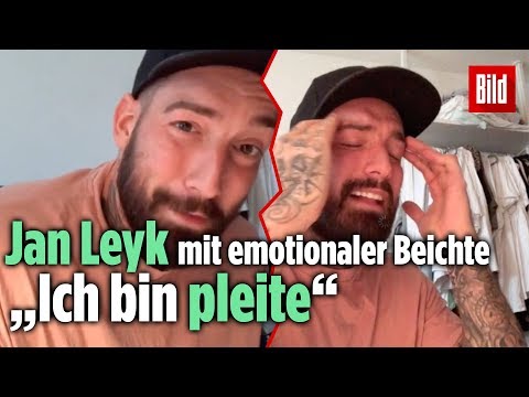 Jan Leyk ist pleite! Emotionale Beichte an seine Fans bei Instagram