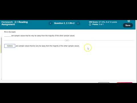 Math 14 RA 2.1.RA-2 What are sample values lie very far away from the majority of the other values?