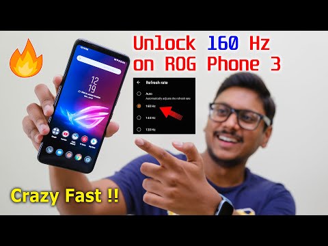 ROG Phone 3 Hidden Feature 😱🔥 Unlock Hidden 160Hz Refresh Rate...