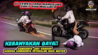 MALU BANGET‼️ AUTO DIPUTUSIN!! Pemotor Ugal-ugalan Bikin Pacarnya Terkapar di Jalanan