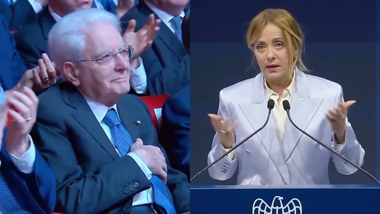 GIORGIA MELONI RINGRAZIA MATTARELLA: "LA SUA PRESENZA DÀ VALORE ALL'INDUSTRIA ITALIANA"
